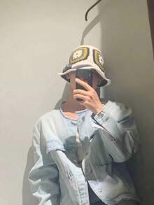 1pc Retro Hollow Flowers Handmade Fisherman Basin Hat Spring And Autumn Winter Sweet And Handsome All Matching Wool Hat Show Face Small (Men And Women Alike) Beanie Fall Outfit - Multicolor - View 2