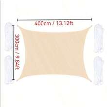 1pc Sunshade Canopy, Waterproof, UV-Resistant Rectangular Sunshade Cloth, Suitable For Outdoor Camping, Patio, Garden, Swimming Pool, Amusement Park, Made Of 210D Thin Waterproof Oxford Cloth - Multicolor - View 48