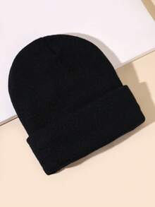 1 pieza Gorro de punto sin ala, gorro de invierno unisex cálido para actividades al aire libre - Multicolor - Ver 27