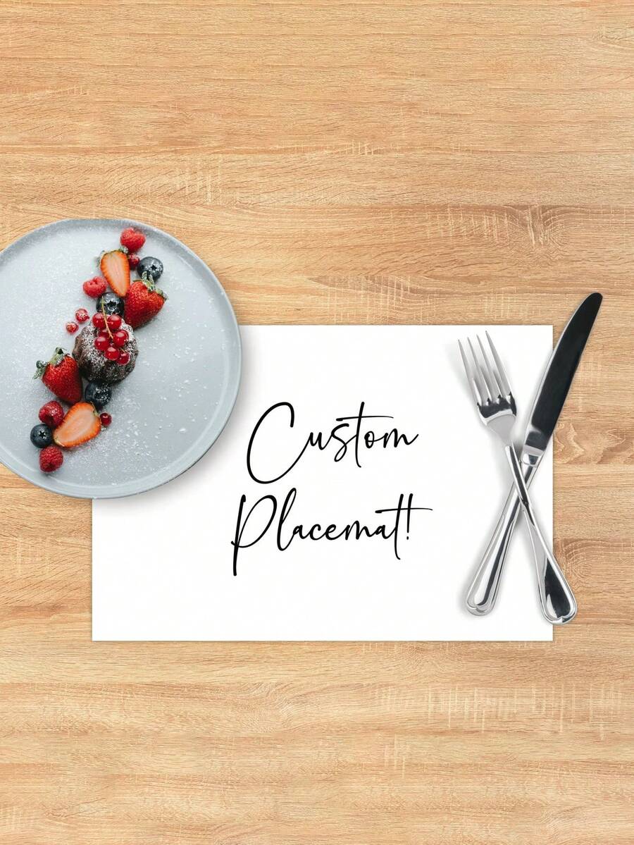 1 pieza Juego de individuales personalizados con tu diseño, para cumpleaños, jubilación, graduación, felicitaciones, regreso a la escuela - Multicolor - Ver 1