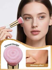 新款化妆刷，粉底刷，散粉刷，干湿两用，独特螺旋状刷毛设计，完美化妆工具，粉底刷，遮瑕刷，腮红刷，修容刷，古铜粉刷，散粉刷，粉底刷，腮红刷 - 彩色 - 查看 5