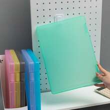 A4 File Folder Organizer Box, Stationery Storage Box For Office Documents, Exams, Can Also Be Used As Writing Pad - Multicolor - View 1