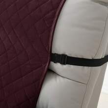 1 Piece/Set Dutch Velvet Warm Recliner Cover With Side Pockets, Soft And Thick Plush Velvet Furniture Cover, Washable Recliner Cover, Sofa Recliner Pet Cover, Office/Living Room/Home Decor, Buckle Recliner Cover - Màu Đỏ Sâu - Xem 5