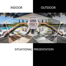 Gafas de lectura multifocales progresivas y fotocromáticas para mujeres, con visión amplia, diseño de marco ultraligero y cómodo de usar - Blanco - Ver 9