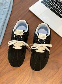 2025 New Casual German Training Shoes, Meilad Academy Style Double Lace Up Flat Shoes, Board Shoes, White Shoes, Flat Shoes, Casual Shoes, Sports Shoes, Thick Soled Fashion