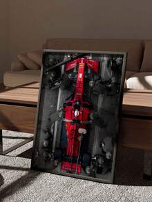 1 幅无框帆布海报，现代艺术，方程式赛车壁画，适用于卧室、客厅、走廊、壁画、墙壁装饰、冬季装饰、房间装饰 - 彩色 - 查看 3