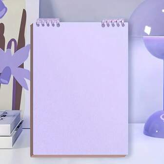 دفتر ملاحظات جامعي فاخر مقاس A5، 60 ورقة، 120 صفحة، بصفحات مثقبة - مبطن بشكل سميك، أرجواني، أوراق قابلة للإزالة لسهولة تدوين الملاحظات وتنظيم الدراسة