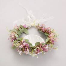1 pieza Corona de flores estilo bohemio Guirnalda diadema floral, para boda y ocasiones, para vacaciones junto al mar