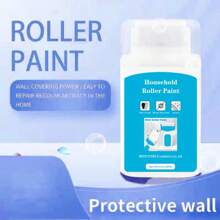 500g/100g Latex Paint Wall Repair, Coverage & Roller Kit Combo, Water-Based Odorless, With Built-In Brush Head, Convenient & Practical, Healthy & , Suitable For Indoor, Nursery, Living Room, Bedroom