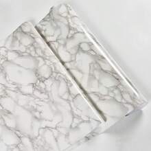 Glossy Marble Paper Granite Gray/White Wallpaper Peel And Stick Wallpaper Self Adhesive Removable Wallpapers Waterproof Countertop Paper For Cabinet Countertop Furniture Kitchen Viny Film Wall Decor Room Decor Stickers Wall Paper Wall Stickers Wall Sticker