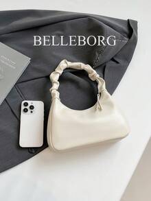 Fashionable Versatile Simple Pleated Strap Women's Shoulder Bag/ Underarm Bag - View 9