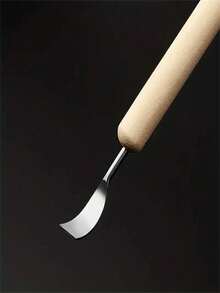 6/11pcs Carving Tool Set, Double-Sided Polymer Clay Sculpting Tools, Smooth Wooden Handle, Professional Ceramic Clay Sculpting Kit,Back To School,School Supplies - Beige - View 5