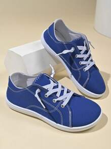 Damen Segeltuch Sneaker in Große Größen, Lässig sportschuhe, bequemer weiter Zehbereich, geeignet für tägliche Lässig und Sport, EU Größe 36-45