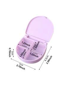 1 pezzo Custodia porta pillole da viaggio portatile e personalizzabile, contenitore impermeabile e a prova di umidità per conservare medicinali, anelli e altri piccoli oggetti, con scomparti separati, per conservare vitamine giornaliere e medicinali