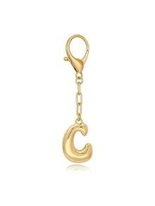 MECYLIFE 1pc Letter Casual Keychain, All-Season Bag Accessory Car Accessories Bag Charm School Cute Goth Y2k Bag Accessories Lanyards With Id Holder Car Accessories Bag Charms - Yellow Gold - View 30