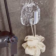 4 bucăți cârlige de perete fără găurire pentru baie și bucătărie - organizator la modă pentru prosoape și ustensile din plastic, ușor de instalat, design rezistent la apă, excelent pentru organizarea prosoapelor, periilor și a obiectelor mici