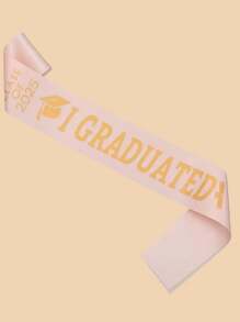 1pc Class Of 2025 Graduation Sash, "I GRADUATED" School Celebration Party Accessory Decorative Prop For Photography