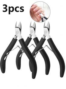 1/2/3/5/7/8pcs Manicure Tools & Ingrown Nail Clipper Kit, Nail Cutter, Nail Clipper, Nail File, Cuticle Nipper With Pusher, Callus Remover, Stainless Steel Double-Head Pusher, Nail Scraper, Nail File, Professional Pedicure Manicure Set