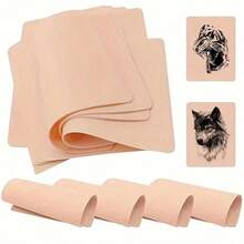 1/5/10pcs Blank Silicone Tattoo Practice Skins, Permanent Makeup Microblading Practice Fake Skin - Yellow - View 4