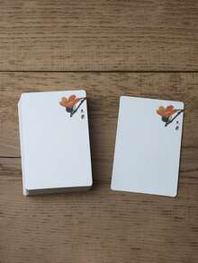 20张方形空白DIY涂鸦卡，厚纸板单词卡，图案卡DIY卡，白色牛皮纸卡，节日必备，多种图案选择 - 藤蔓 - 查看 6