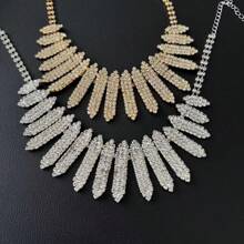 Personalized Shiny Multi Layer Rhinestone Necklace Romantic Bride Wedding Party Necklace Jewelry Dressing Jewelry Accessories