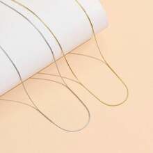 10pcs Stainless Steel S-Shaped Necklace Chain, Suitable For DIY, Daily Wear And Gifting - 10PCS Flat S Chain - View 10