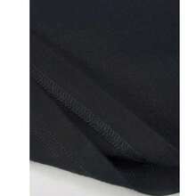 playera negra estilo oversize   Graffiti  Casual-Básico  Estilo casual-minimalista  Deportes y actividades al aire libre - Función urbana  Disco hermosa  Algodón      largo    primavera verano - Negro - Ver 4