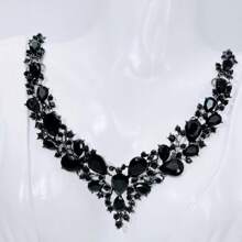 Set Of Luxury Elegant Women Jewelry Set, Fashionable Necklace Earrings Bracelet 4pcs, Suitable For Bride Wedding, Gala, Formal Occasion