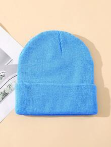 1 pieza Gorro de punto sin ala, gorro de invierno unisex cálido para actividades al aire libre - Multicolor - Ver 20