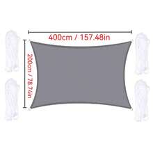 1pc Sunshade Canopy, Waterproof, UV-Resistant Rectangular Sunshade Cloth, Suitable For Outdoor Camping, Patio, Garden, Swimming Pool, Amusement Park, Made Of 210D Thin Waterproof Oxford Cloth - Multicolor - View 102