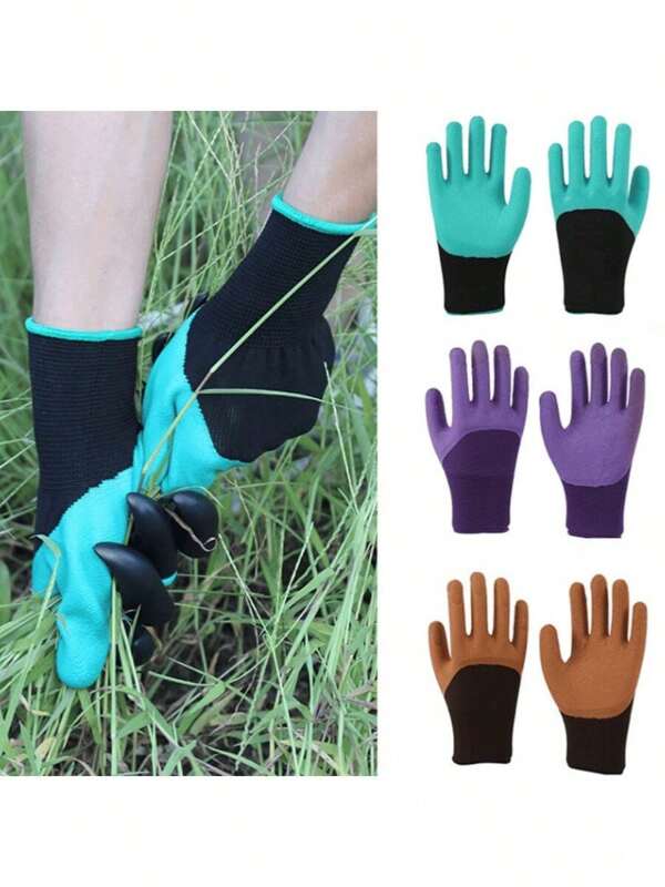A Gardening Glove For Hardworking People, Latex Gardening Glove, Garden Planting Glove, Breathable, Soft, Comfortable, Non Slip, Foam Glove, Labor Protection Glove, Anti Slip And Anti-Wear, Oil Resistant, Corrosion-Resistant, Breathable Design, Material, Thick,