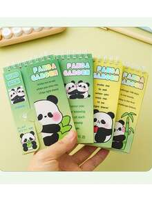 Cuaderno de vocabulario de panda, cuaderno de vocabulario en inglés de dibujos animados, libro de bolsillo portátil, puede cubrir el bolsillo, cuaderno de vocabulario para estudiantes, pequeño regalo, pequeño regalo de recompensa, libreta - Multicolor - Ver 11