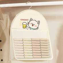 Organizador de calcetines, bolsa de red colgante para almacenar ropa interior, calcetines y otros artículos pequeños en el armario/clóset