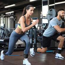 6pcs Ankle Resistance Bands Kit - Strengthen Leg And Butt Muscles With Adjustable Cuffs - Durable TPE Material Effective For Workout - Black - View 2