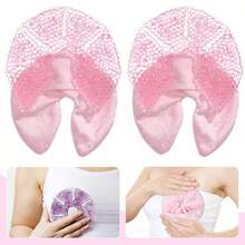2pcs Lactating Girl With Gel Ice Pack Chest Patch Cold Compress Microwave Oven Heating Dual-Use Ice Compress Hot Compress