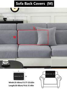 1 Vỏ bọc ghế sofa co giãn mọi mùa, Vỏ bọc đệm ghế sofa chống trượt tối giản hiện đại, vải dày, che phủ toàn bộ, Vỏ bảo vệ ghế sofa chống bụi, chống bẩn, có thể giặt bằng máy, Thích hợp cho phòng ngủ, văn phòng, phòng khách, ghế sofa hình chữ L và ghế 1/2/3/4 chỗ ngồi, Vỏ bảo vệ đồ nội thất bằng vải nhung - Màu xám trăng - Xem 20