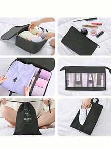 10 قطعة/طقم منظم السفر ، بما في ذلك: حقيبة مستحضرات التجميل ، حقيبة المكياج ، حقيبة الأحذية ، حقيبة المكياج ، علبة مستحضرات التجميل ، منظمات الملابس ، صندوق العطر ، صندوق المكياج ، حقيبة الملابس الداخلية ، حقيبة الملابس ، منظم الملابس المقاوم للماء ، حقيبة الملابس الداخلية والأحذية القابلة للطي ، حقيبة اليد ، حقيبة الاكسسوارات ، حقيبة الخزانة ، أكياس التخزين ، اكسسوارات السفر ، طقم منظم الأمتعة