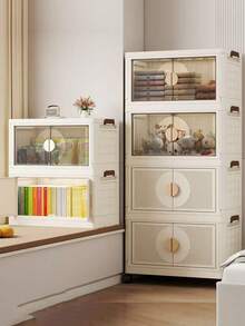 Armario plegable multiuso, organizador de almacenamiento de ropa, mueble de uso doméstico para el salón para guardar aperitivos, juguetes y accesorios