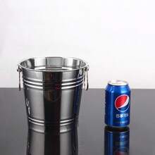 1pcs 不銹鋼加厚手提大容量水桶 - 銀色 - 查看 2