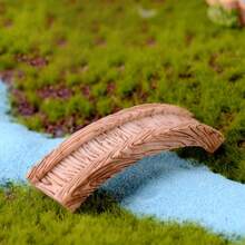 Conjunto de 10 piezas de decoración para un jardín de hadas de resina con diseño caprichoso - Incluye puente, estanque, faro, figuras de pozo de agua, versátil para manualidades y decoraciones de interior y exterior, estilo clásico - Multicolor - Ver 16