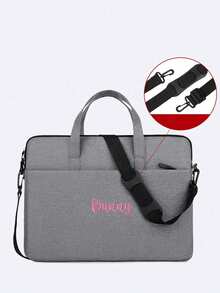 1pc Personalized Fashion Carry Sleeve, Customized Embroidery Pad Laptop Sleeve Compatible With IPad, 14", High-Quality Lightweight Computer Bag, Compatible With IPad, Laptop, Great Gift For Family And Friends - Multicolor - View 9