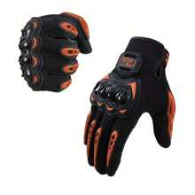 Spring And Summer Touchscreen Compatible Motorcycle Gloves - Durable Polyester, Knitted Design With Hook And Loop Closure, Shatterproof Hard Shell Protection, Great For Riding And Off-Road Adventures.