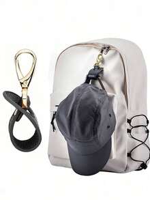 便携式旅行帽夹、随身棒球帽夹、旅行户外背包夹收纳袋、时尚包带帽夹用于挂帽子、太阳镜和雨伞 - 女士旅行配件、户外行李收纳袋、旅行帽子伴侣、便携式玩耍旅行户外帽夹简易鸭舌帽挂扣背包多功能挂钩用于帽子收纳挂扣 - 彩色 - 查看 1