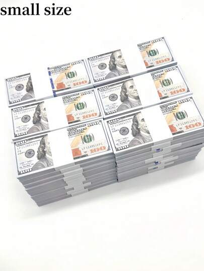 100/200pcs 115 * 48mm Replicated US Dollars. The Best Currency/Replica For Photo And Movie Photography, Prank Family And Friends, Game And Party Toys, 100 Denomination Banknotes, Currency Props, Party Game Props For Movie Props, Magic Props, Party Decorations, Prank Gifts, Origami Crafts, Spray Gun Props, Game Chips, Battery Free