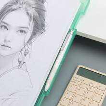 A4 File Folder Organizer Box, Stationery Storage Box For Office Documents, Exams, Can Also Be Used As Writing Pad - Multicolor - View 5