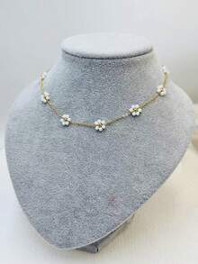 1pc Handmade Woven Floral Daisy Necklace, Suitable For Women, Multiple Colors Available For Spring & Summer - Daisy Flower Necklace - View 13