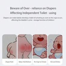 Paquete de 3 pantalones de entrenamiento para ir al baño reutilizables y lavables para niños y niñas pequeños, con patrones de animales lindos, ajuste regular, sin cintura, estiramiento medio, pantalones de pañal de entrenamiento para recién nacidos, material suave para lavar a máquina o a mano - un gran regalo para baby shower para varias ocasiones