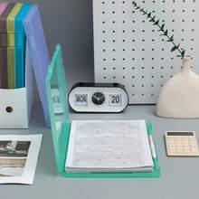 A4 File Folder Organizer Box, Stationery Storage Box For Office Documents, Exams, Can Also Be Used As Writing Pad - Multicolor - View 7