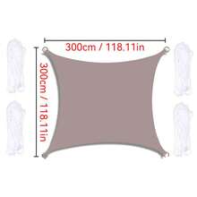 1pc Sunshade Canopy, Waterproof, UV-Resistant Rectangular Sunshade Cloth, Suitable For Outdoor Camping, Patio, Garden, Swimming Pool, Amusement Park, Made Of 210D Thin Waterproof Oxford Cloth - Multicolor - View 113