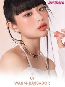 K-Beauty Peripera Over Blur Tint，轻盈丝绒液体唇膏，哑光柔焦，轻盈，持久，舒适，不粘腻，适合面膜使用，无白膜，K-Beauty，韩国彩妆 - # 01 Warm-Bassador - 查看 2